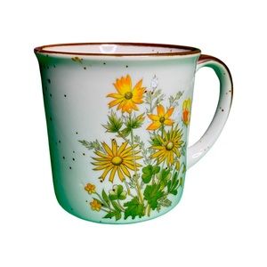 1970s Vintage MADE IN JAPAN “God is my Source” speckled stoneware coffee mug